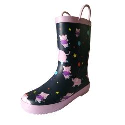 kids rubber rain boots